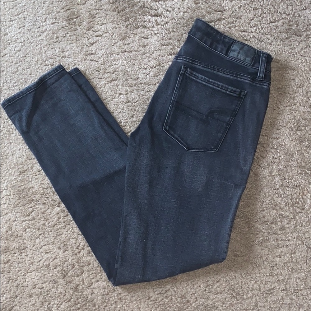 AE black skinny jeans